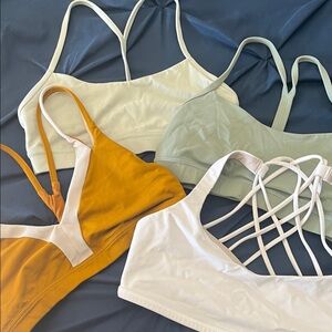 LuLuLemon Set of Four Strappy Sports Bras